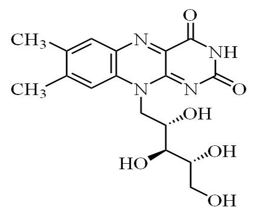 Fórmula de vitamina B2