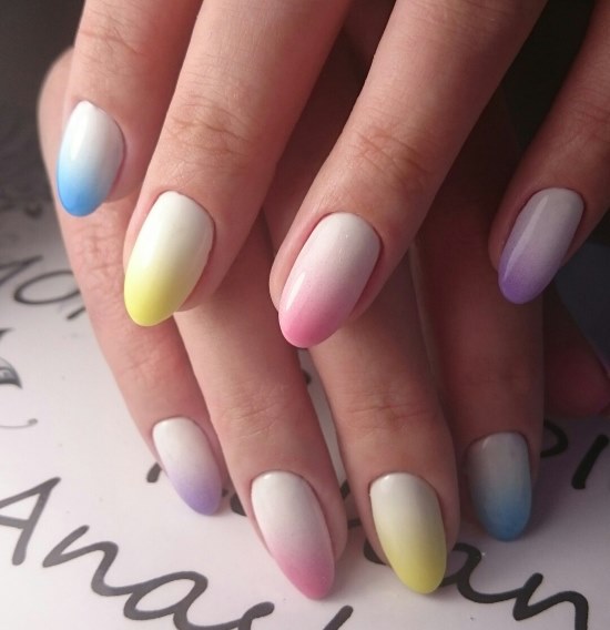 Manicura ombra: foto, com fer-ho a casa