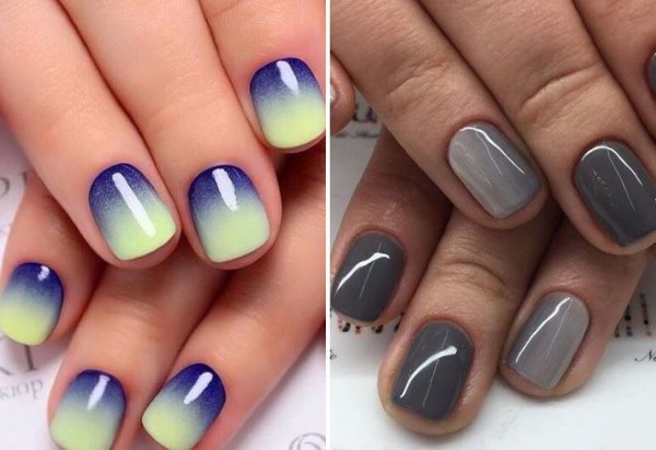 Manicura ombra: foto, com fer-ho a casa