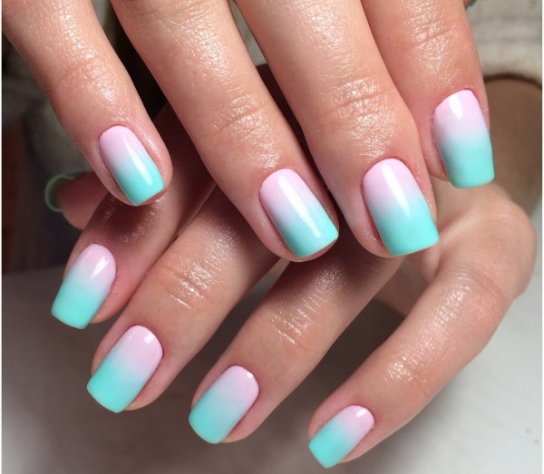 Manicura ombra: foto, com fer-ho a casa