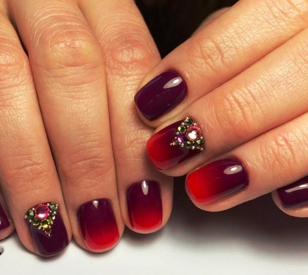 Manicura ombra: foto, com fer-ho a casa