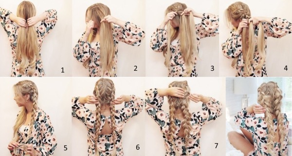 Coiffures simples pour tous les jours en 5 minutes avec vos propres mains pour cheveux moyens, longs et courts