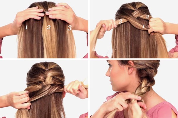 Coiffures simples pour tous les jours en 5 minutes avec vos propres mains pour cheveux moyens, longs et courts