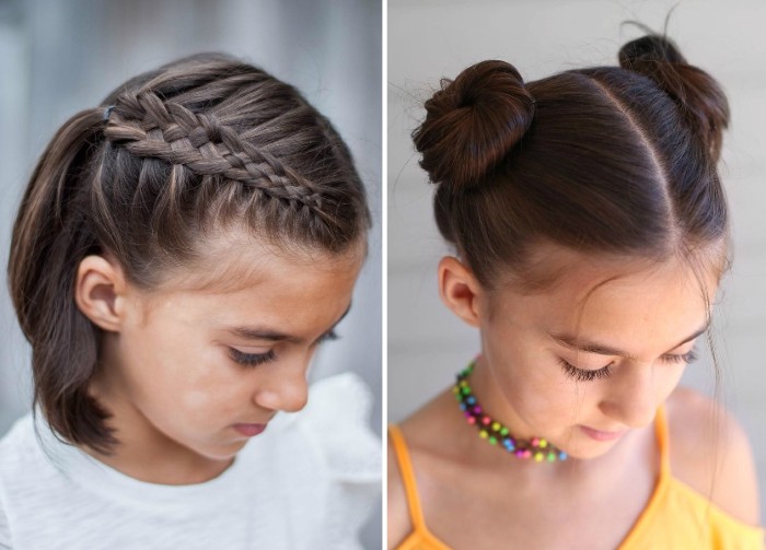 Coupes de cheveux pour cheveux moyens. Mode Belles Coiffures, Bangs, Décontracté, Fête, Simple