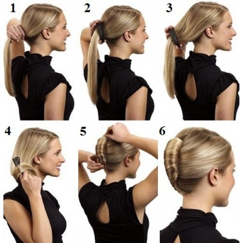 Coiffure pour cheveux moyens - coiffage rapide et beau. Instructions pour la photo