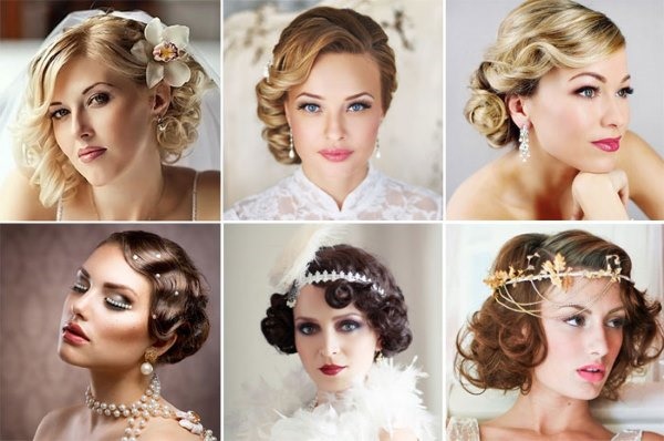 Coiffures pour un mariage pour cheveux moyens: avec et sans frange. Photos et instructions pour le meilleur style