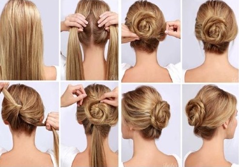 Coiffures belles et faciles pour les filles pour les cheveux moyens pour l'école et les vacances. Instructions pour la photo