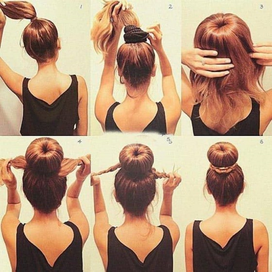 Coiffures belles et faciles pour les filles pour les cheveux moyens pour l'école et les vacances. Instructions pour la photo