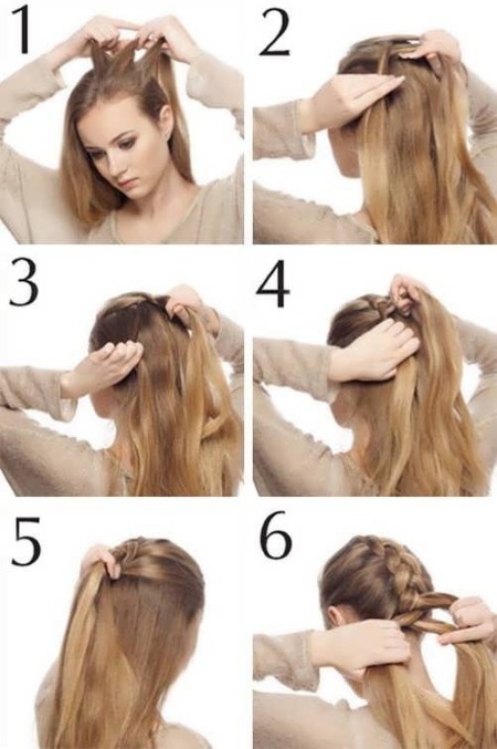 Tresses françaises pour cheveux moyens pour filles, filles et femmes. Options de photo. Comment se tisser étape par étape pour les débutants