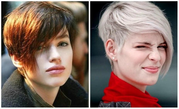 Coupes de cheveux courtes avec une frange latérale pour les filles et les femmes. Photos, tendances de la mode, nouveautés 2020