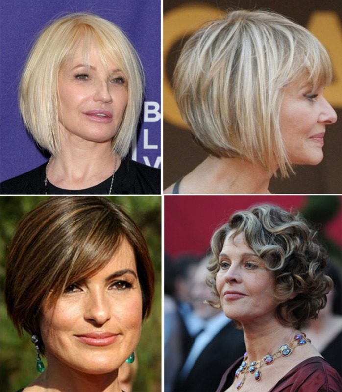 Coupes de cheveux rajeunissantes pour les femmes après 50-55 ans: cheveux courts, moyens et longs à la mode d'Evelina Khromchenko. Une photo