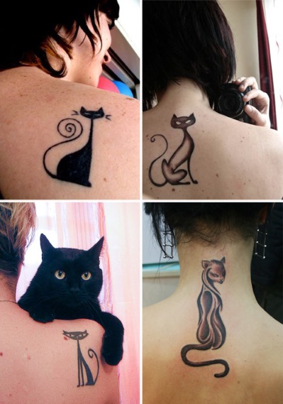 Tatouages ​​pour filles sur le dos avec croquis et photos: inscriptions populaires avec signification et traduction, ailes et petits dessins