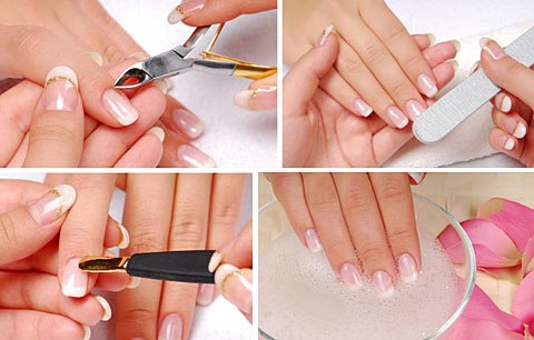 Manicura blanca per a ungles curtes. Articles nous i dissenys de moda amb or, pedreria, estampats, degradats, cintes, brous