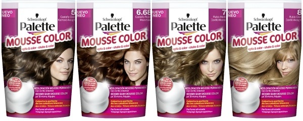 Coloration cheveux châtain clair Garnier, Estelle, Loreal, Kapus, Palet, Igor. Palette, photo sur cheveux