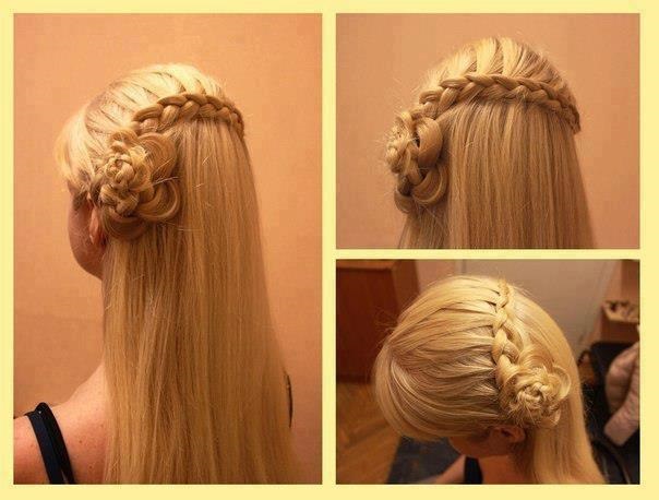 Coiffures pour filles avec des boucles pour cheveux longs, avec une tresse, un diadème, une couronne, des flagelles. Comment le faire étape par étape avec une photo. Cours vidéo