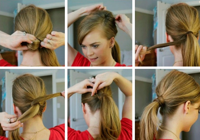 Coiffures pour filles avec des boucles pour cheveux longs, avec une tresse, un diadème, une couronne, des flagelles. Comment le faire étape par étape avec une photo. Cours vidéo