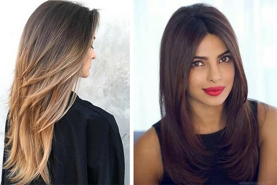 Coupes de cheveux déchirées pour cheveux moyens, courts et longs. À la mode avec une frange et sans, pour les filles et les femmes. Une photo