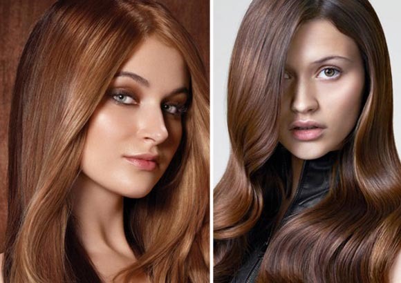 Couleur de cheveux chocolat avec des reflets: qui convient, peintures et nuances, comment faire, photo