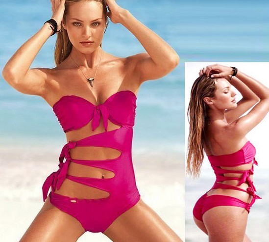 Maillot de bain Victoria Secret (Victorias Secret) 2020. Tendances de la mode, photo: une-pièce, bandeau, séparé, bikini, avec short, push up