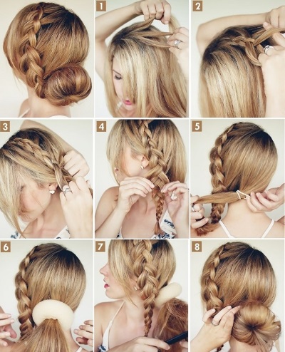 Comment faire un chignon en désordre pour les cheveux moyens à longs: modernes, hauts, bas, volumineux. Instructions étape par étape, photo