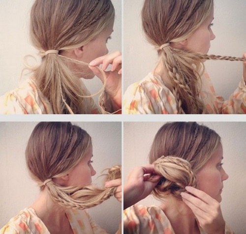 Comment faire un chignon en désordre pour les cheveux moyens à longs: modernes, hauts, bas, volumineux. Instructions étape par étape, photo