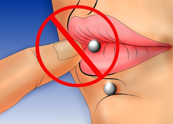 Piercing del llavi: superior, inferior. Fotos de noies, com es fa, quant es cura, com cuidar, el preu del procediment