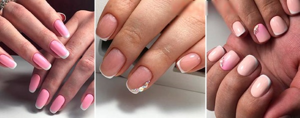 Forme carrée des ongles. Comment faire une accumulation de vernis gel, nouveau design 2020, belle manucure à la maison. Une photo