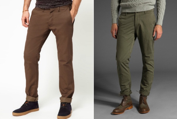 Chinos: pantalons pour femmes, hommes. De quoi s'agit-il, types, matériaux, avec quoi porter