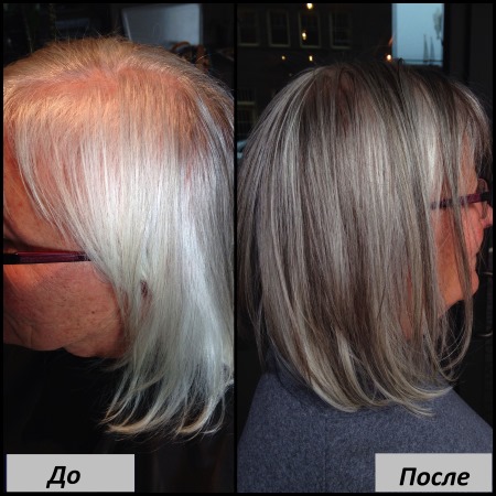 Colorants pour cheveux gris. Comment peindre sans ammoniaque, mise en évidence, palette de couleurs de peintures professionnelles