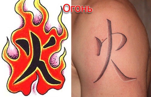 Jeroglífics japonesos per a tatuatges. Significat, traducció al rus. Belles imatges antigues