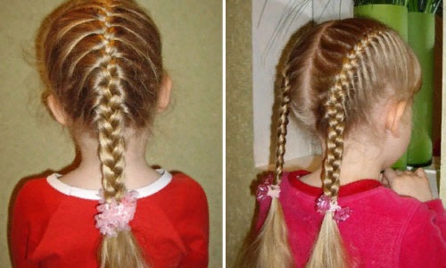 Tissage de tresses pour cheveux longs. Coiffures pour filles à l'école, grecques, volumineuses, tresses françaises