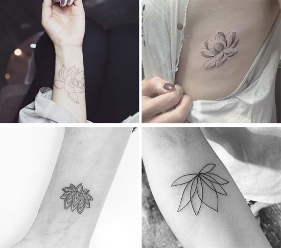 Beaux petits tatouages ​​pour les filles. Croquis et significations, photos