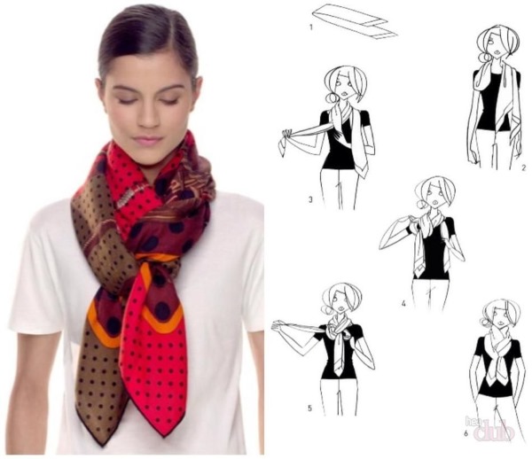 Comment nouer un foulard autour du cou. Options raffinées pour hommes, femmes