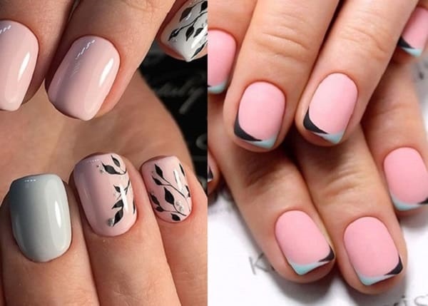 Manicura elegant per a ungles curtes. Disseny, nous articles 2020 gel polish