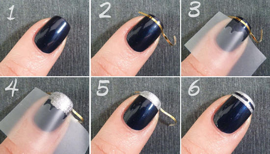 Manucure pour ongles courts, conception simple de vernis gel. À la mode et créative, des idées