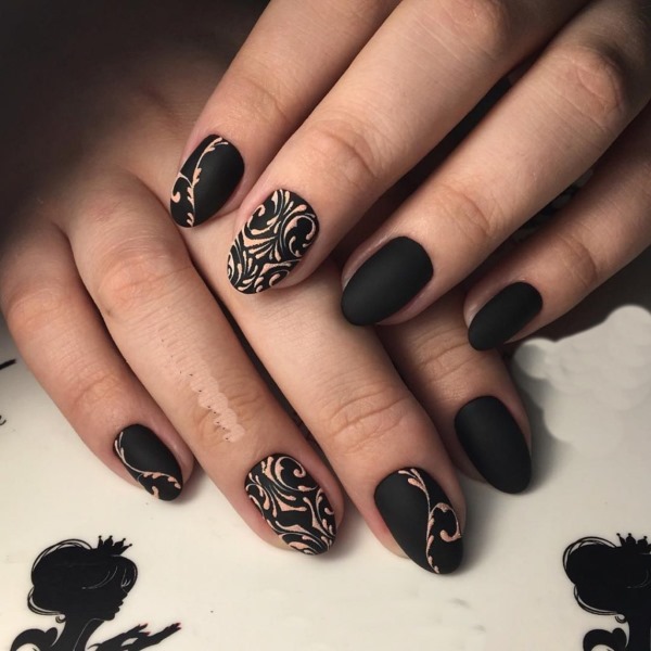 Esmalt de gel monocrom en manicura. Notícies de moda de fotos 2020