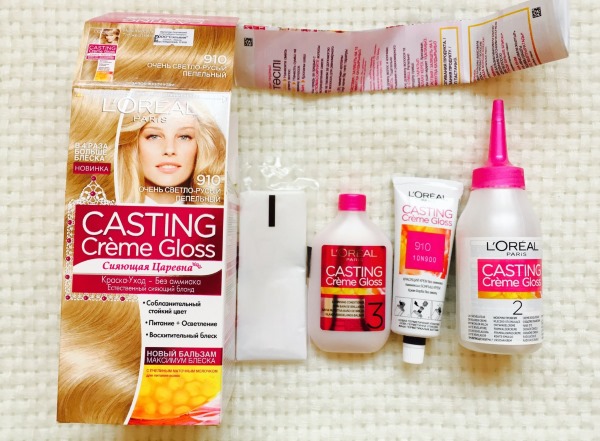 Casting Creme Gloss Loreal.Paleta de pintures, com triar una ombra, instruccions de tinció