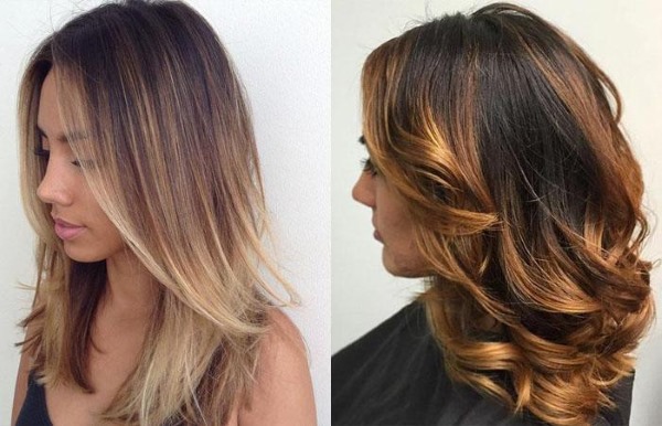 Coupes de cheveux multicouches pour femmes pour cheveux moyens avec une frange.Photos, options