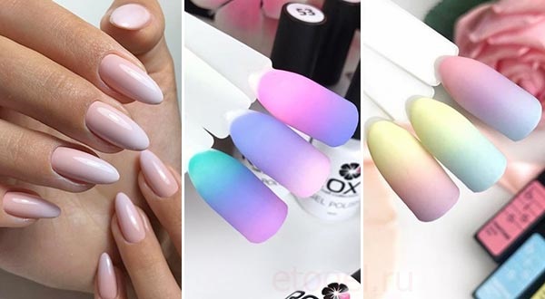 Ombre sur les ongles avec du vernis gel. Photo, comment le faire étape par étape, tutoriels vidéo pour les débutants