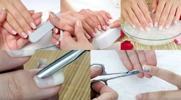 Manicura rosa amb brillants i pedreria. Foto de disseny delicat, tendències de moda 2020