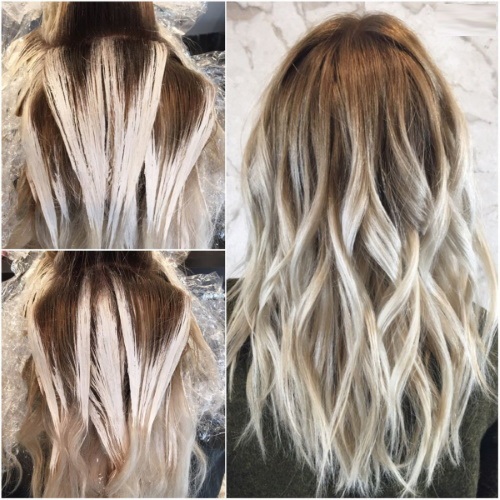 Blondes aux racines foncées. Photo, techniques de coloration, mise en évidence, tonification