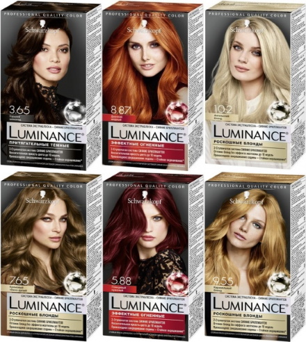 Paleta de colors Schwarzkopf Luminance, tint de cabell. Opinions, preu