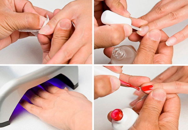 Manicura de gel d’un color per a ungles curtes i llargues. Foto, dissenys de moda