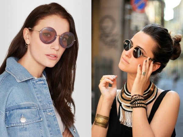 Lunettes rondes pour filles, lunettes de soleil. Comment s'appellent-ils, qui conviennent