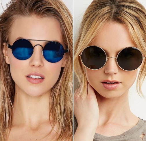 Lunettes rondes pour filles, lunettes de soleil. Comment s'appellent-ils, qui conviennent